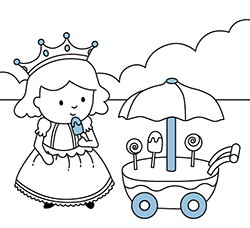 Desenhos para Colorir Online de Princesas - Pinte Online